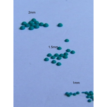 Żywiczna imitacja nitu kulistego w rozmiarze 1,5 mm - Paczka - woreczek - ilość nitów w woreczku 100szt
